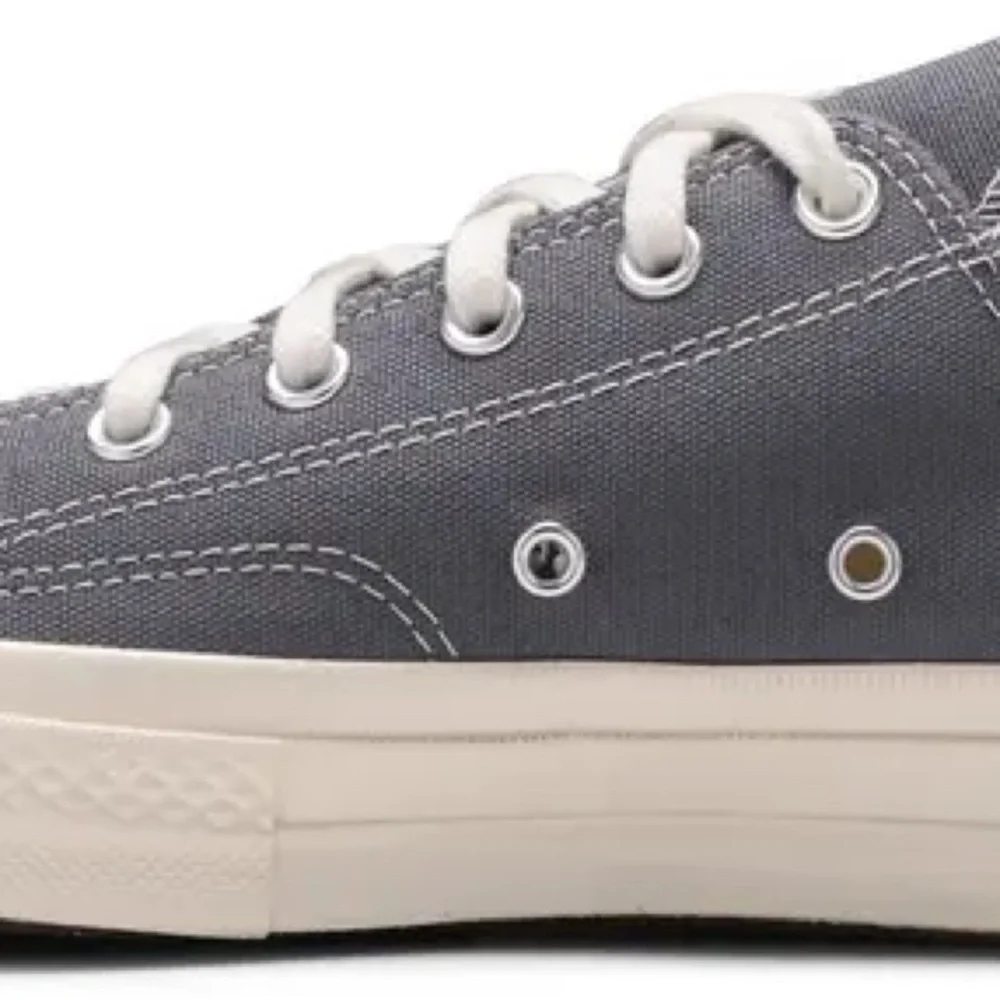 Converse x Comme des Garcons Gray Sneakers with Heart - Picture 4 of 6